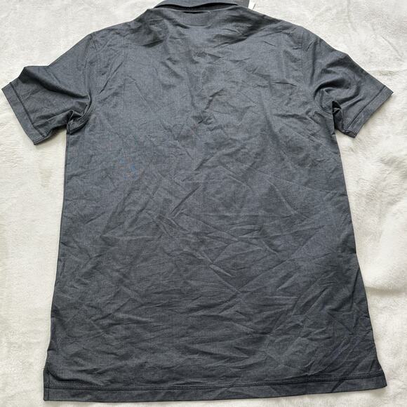 Linksoul Golf Polo Shirt Mens Small Performance Charcoal Gray Breathable Fabric - Picture 6 of 8